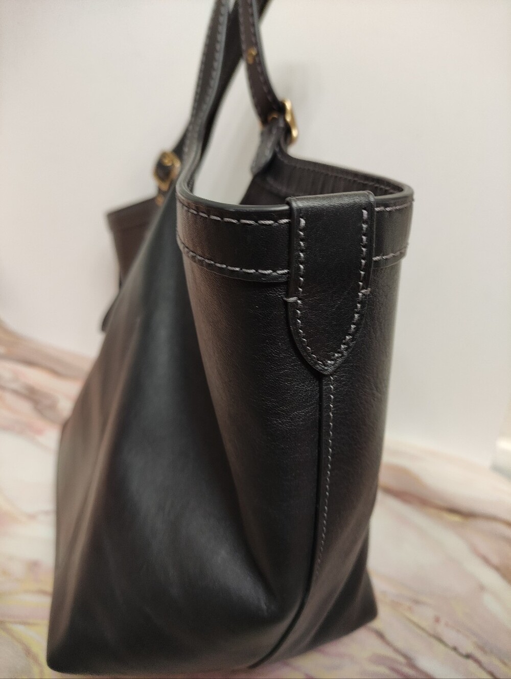 Coach CAM00 Gramercy Tote Bag Black EUC - Picture 4 of 14